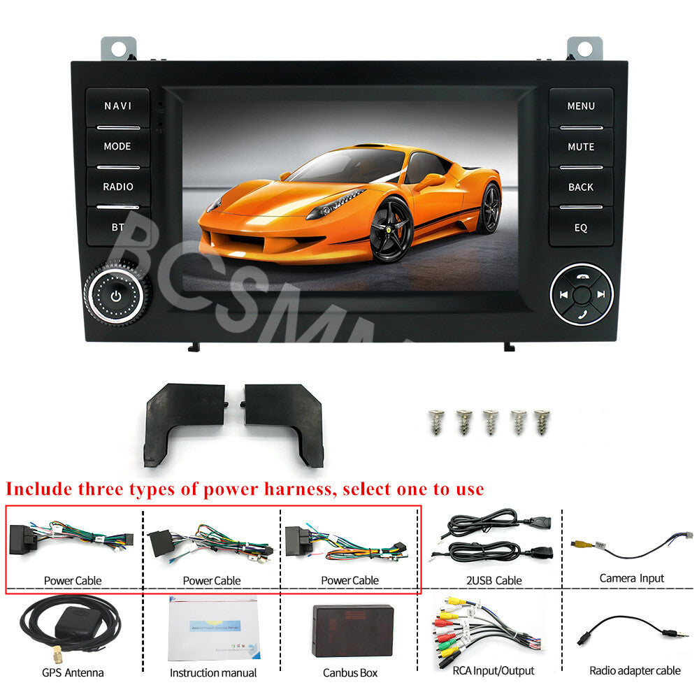 7in Car Stereo Radio For Carplay Fit for Mercedes for Benz SLK-Class R171 2004-2010