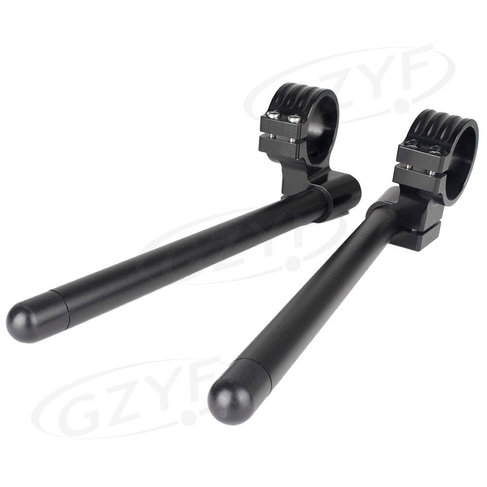 2pcs 45mm Left+Right Clip On Motorcycle Handlebar Fork Tube Universal 3 Color Q