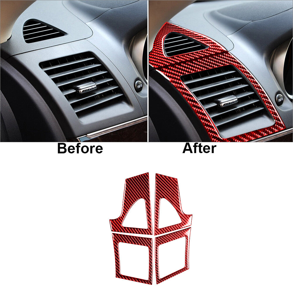 2X Central Storage Box Panel Trim Cover Carbon Fiber for Chevy Impala 2014-2020 v