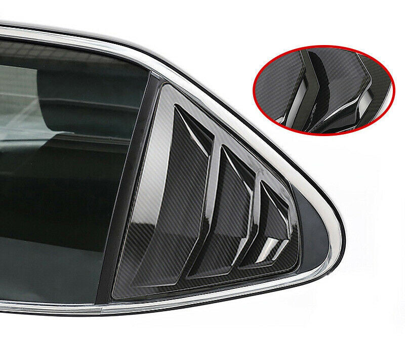 For Rogue 2021-22 Carbon Fiber Tailgate Trunk Lid Grab Handle Cover Trim v