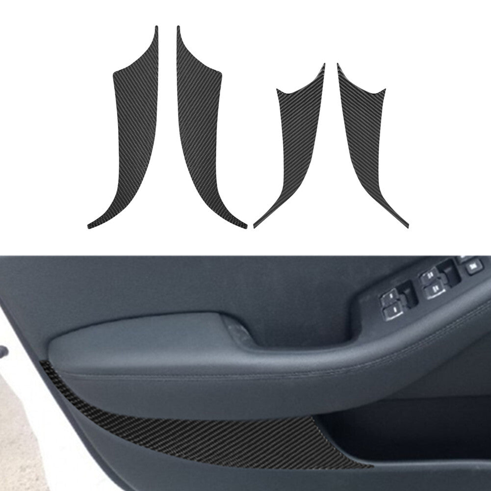 4X Carbon Fiber Rear Door Ashtry Panel Cover Trim for Cayenne 2003-2010 v