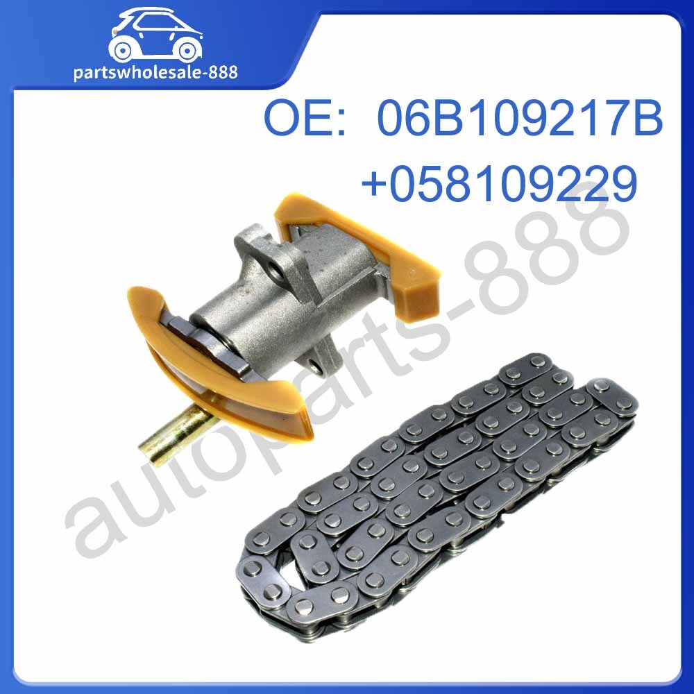 058109229B Timing Chain Tensioner w/Chain 06B109217B for Audi A4 A6 for Passat B5