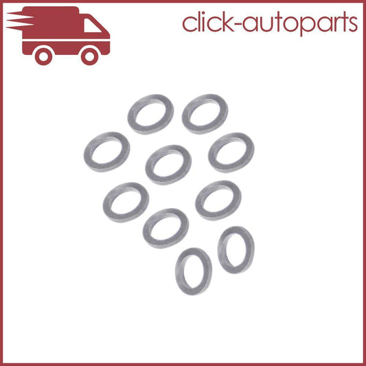 11.9mm ID. 19.7mm OD Car Engine Oil Crush Washers Drain Plug Gaskets Silver Q