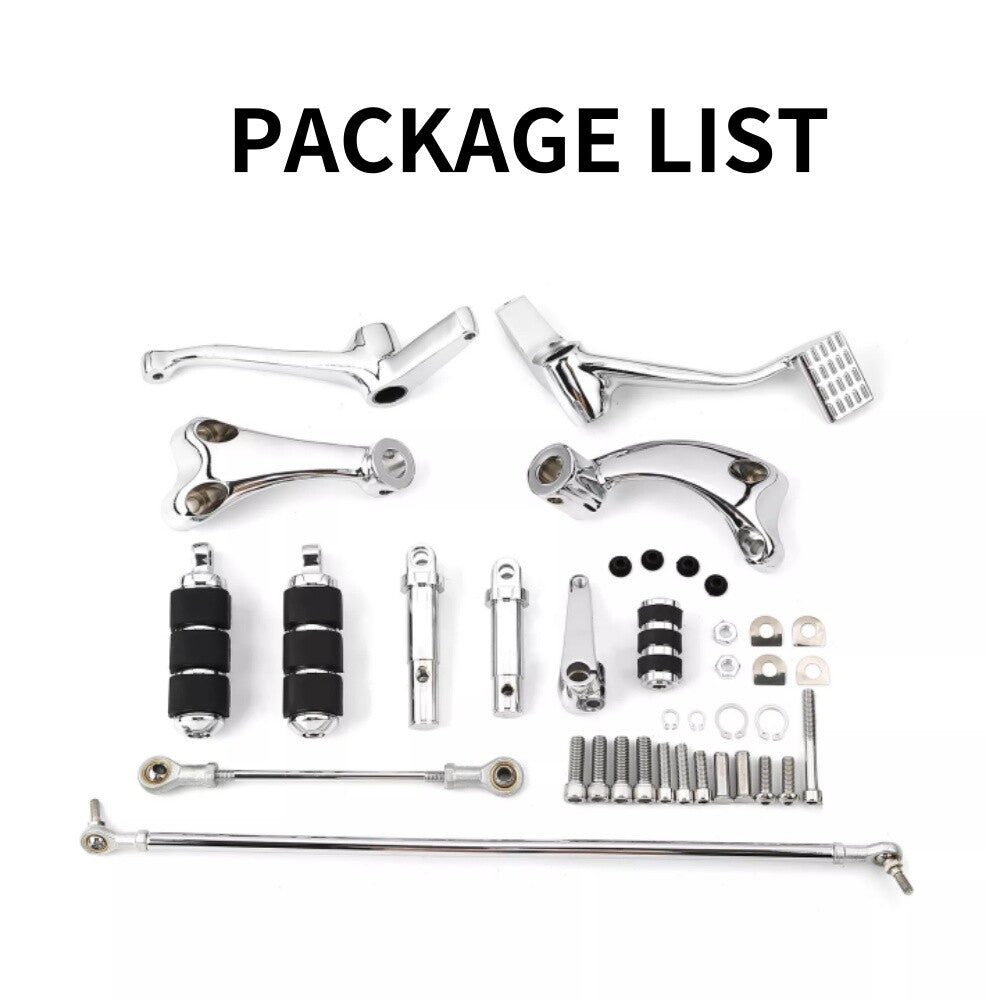 Chrome Forward Control Pin Linkage Kit for Harley Sportster 2004 - 2013 - n