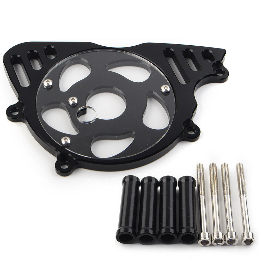 Black Engine Sprocket Cover Chain Guard Protector for Kawasaki Z1000 2010-2021 Q