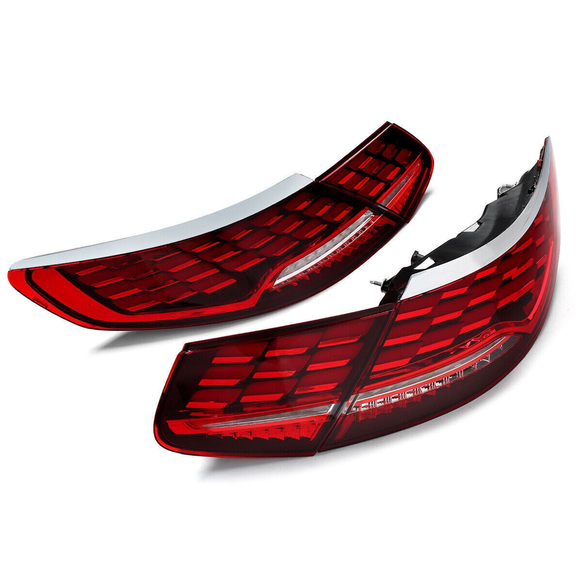 LED Tail Lights Upgrade Red Lens for Mercedes Benz S Class Coupe W217 C217 14-18