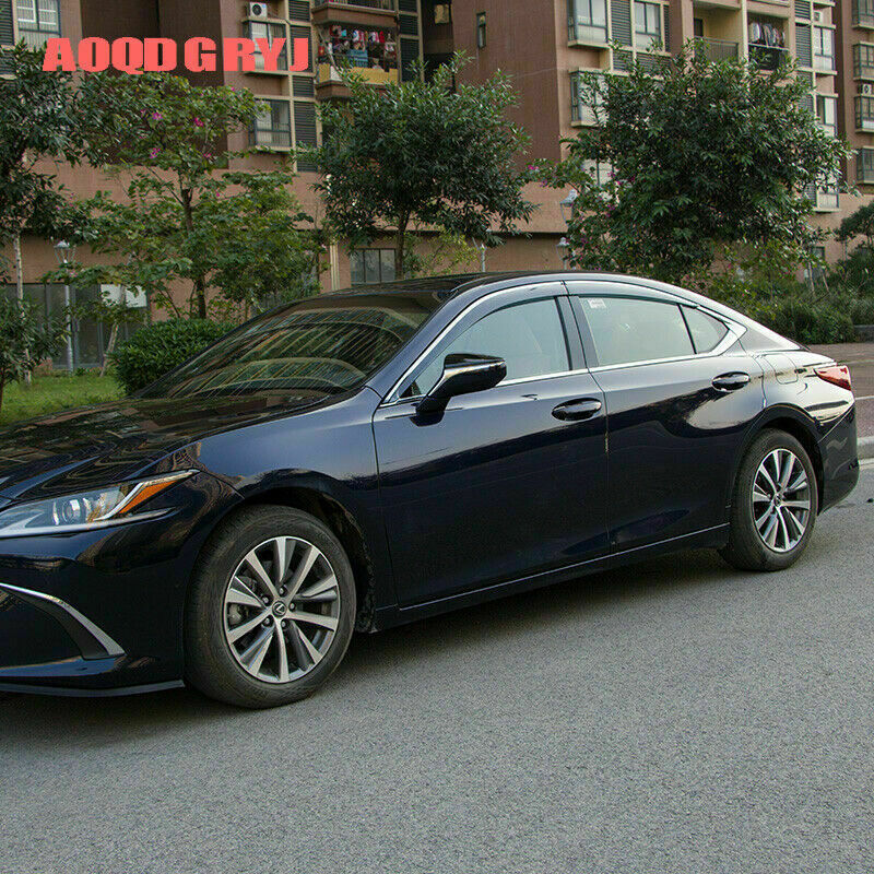 Smoky Window Visor Sun Rain Guard Vent Shades for Lexus ES350 300h 250 2019-2022
