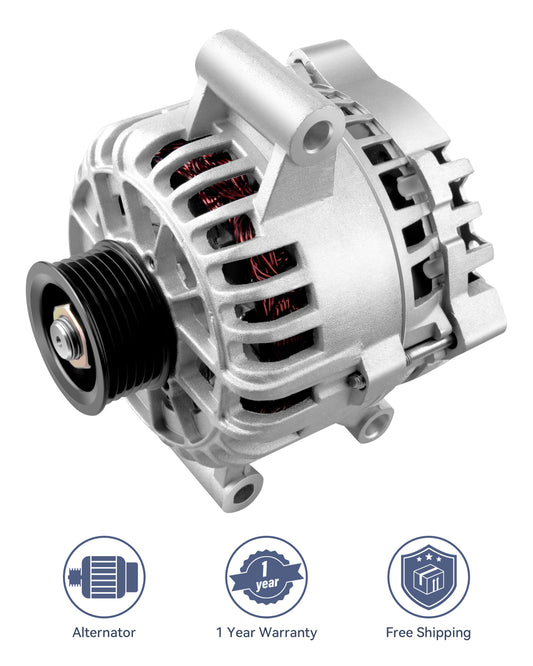 4S4T-10300-AC Silver Alternator 12V Fit for 2005 2006 2007 for Ford Focus L4 2.0L