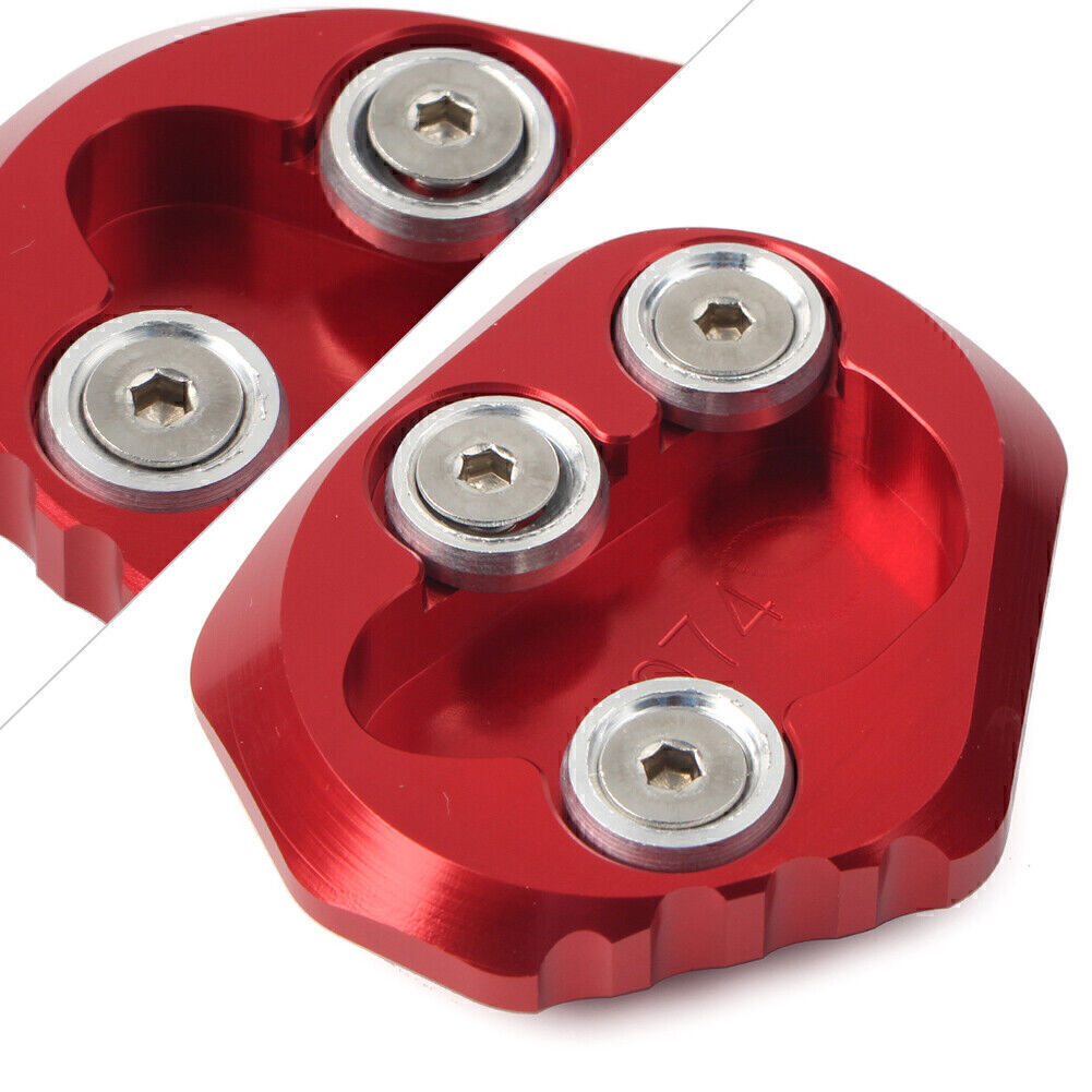 for YAMAHA YZF-R6 2017-2018 Red Kickstand Side Stand Plate Extension Pad Q