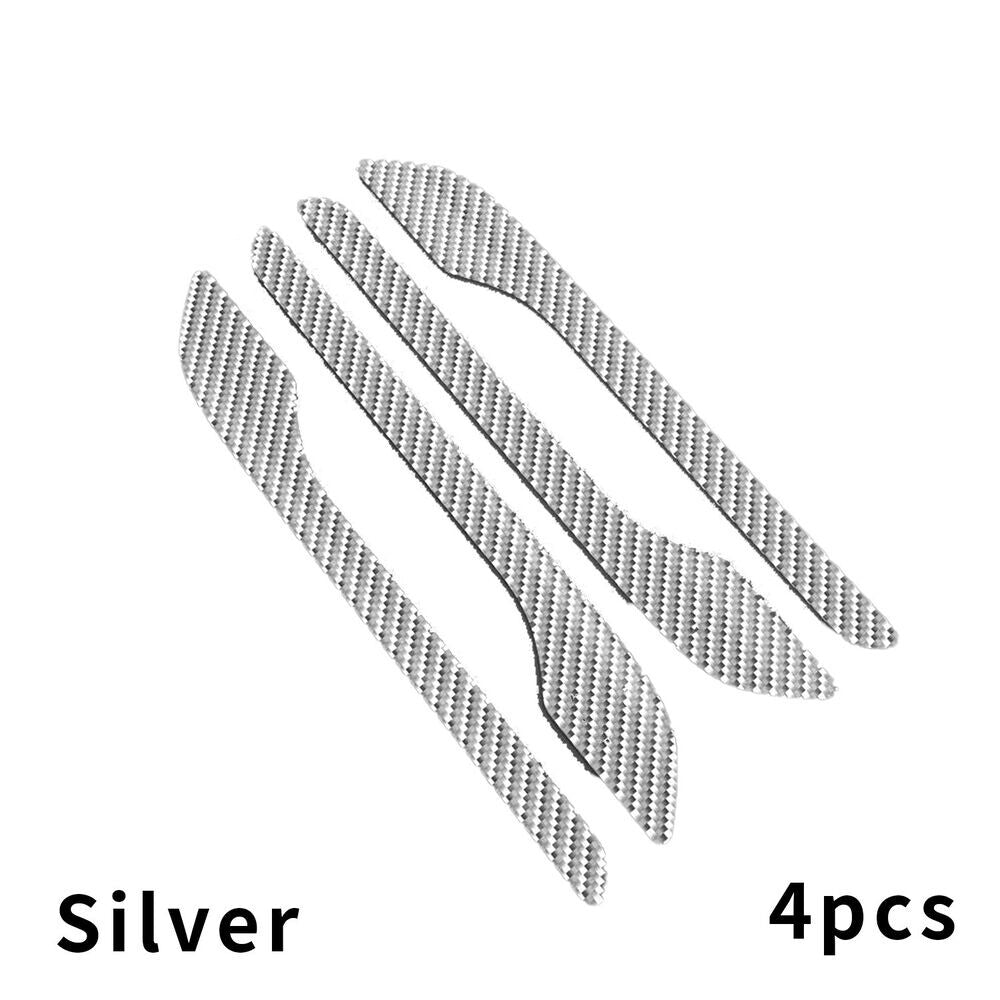4-Piece Model 3/Y Door Handle Cover Packaging Kit with Carbon Fiber Stickers and Decals n