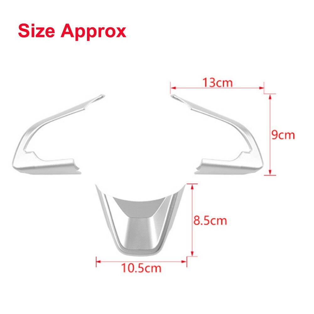 Silver Interior Steering Wheel Decoration Cover Trim for Suzuki for Jimny 2019-2023