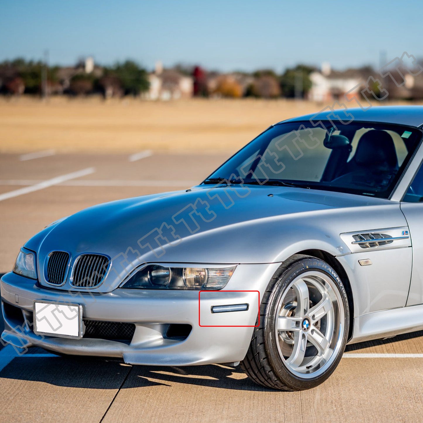 A white LED front bumper side marker light is suitable for the 1996-02 Z3 M Coupe Roadster- v