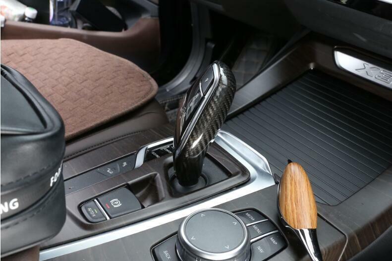 for BMW X3 G01 X4 2018-2021 Dry Carbon Fiber Gear Shift Knob Shifter Lever Trim
