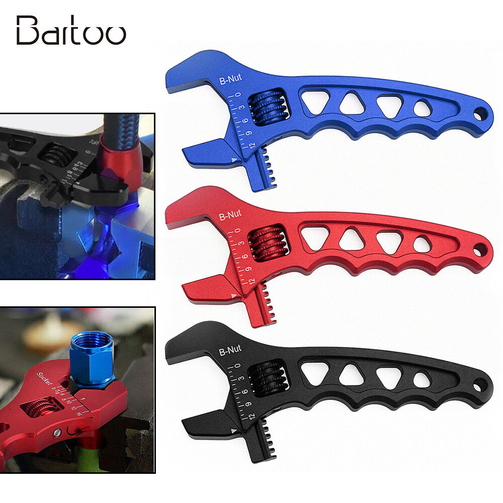Aluminum 3AN-12AN Adjustable Wrench Tool Spanner For Hose End Fitting Q