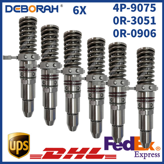 6x Fuel Injector 4P-9075 4P9075 0R-3051 Caterpillar CAT 3508 3512 3516 Engine
