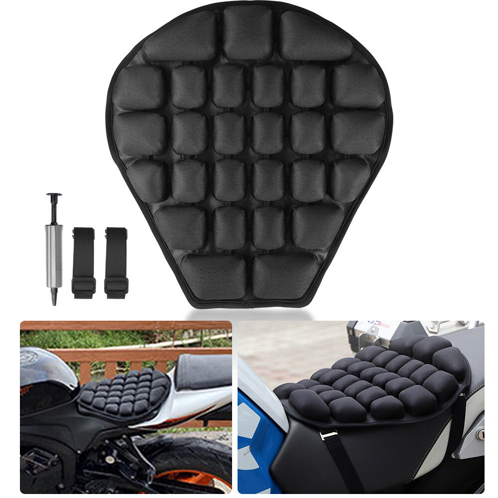 Motorcycle Universal for Seat Pad Comfort Gel Cushion Shock Pillow Cover Motorbike