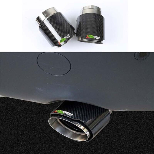 Exhaust Muffler Tip Carbon Fiber Rear Tail Steel for Range Rover Evoque 2012-19