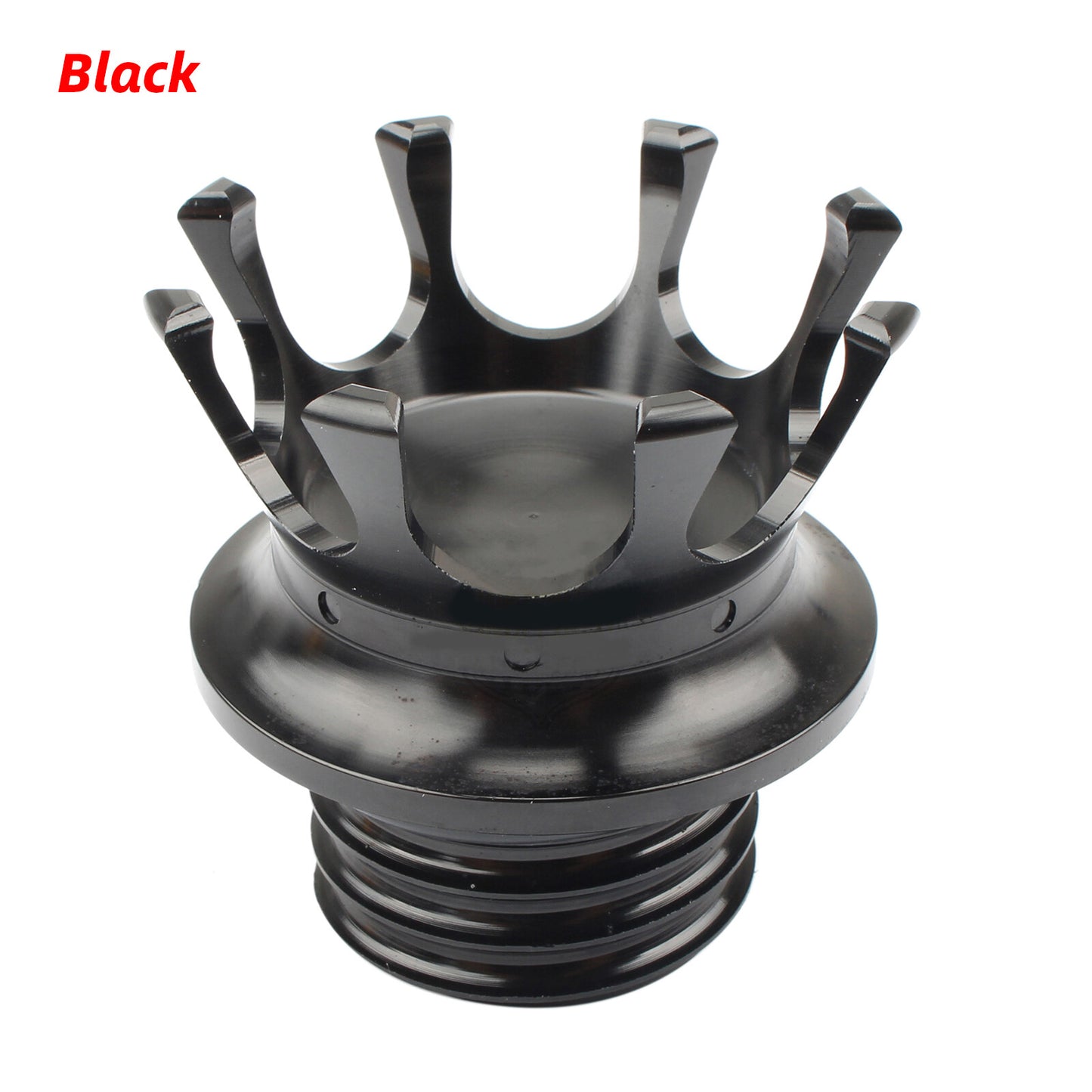 Dirt Bike King Crown Gas Cap Fuel Tank Cover for Harley Super Glide Road King