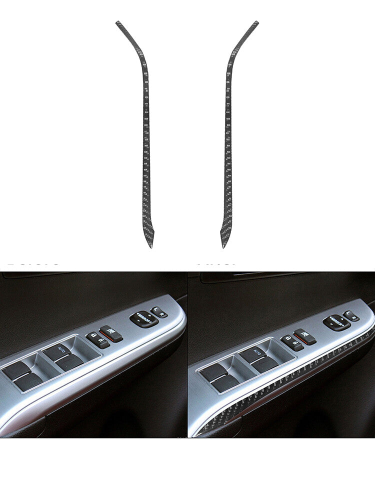 Red Carbon Fiber Front Door Sill Panel Cover Trim For Model 3/Y 2017-2022 v