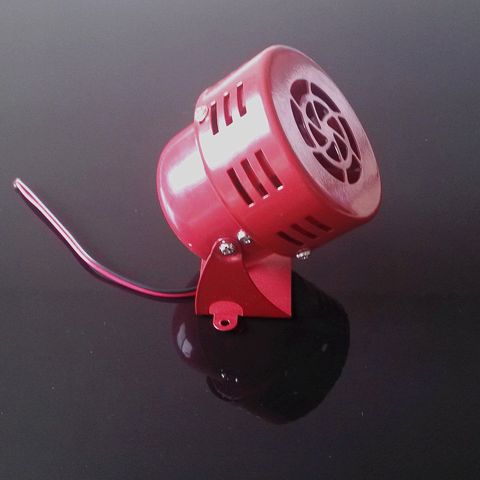 12V Motor Driven Air Raid Siren Red Horn Sound Fire Security Rescue