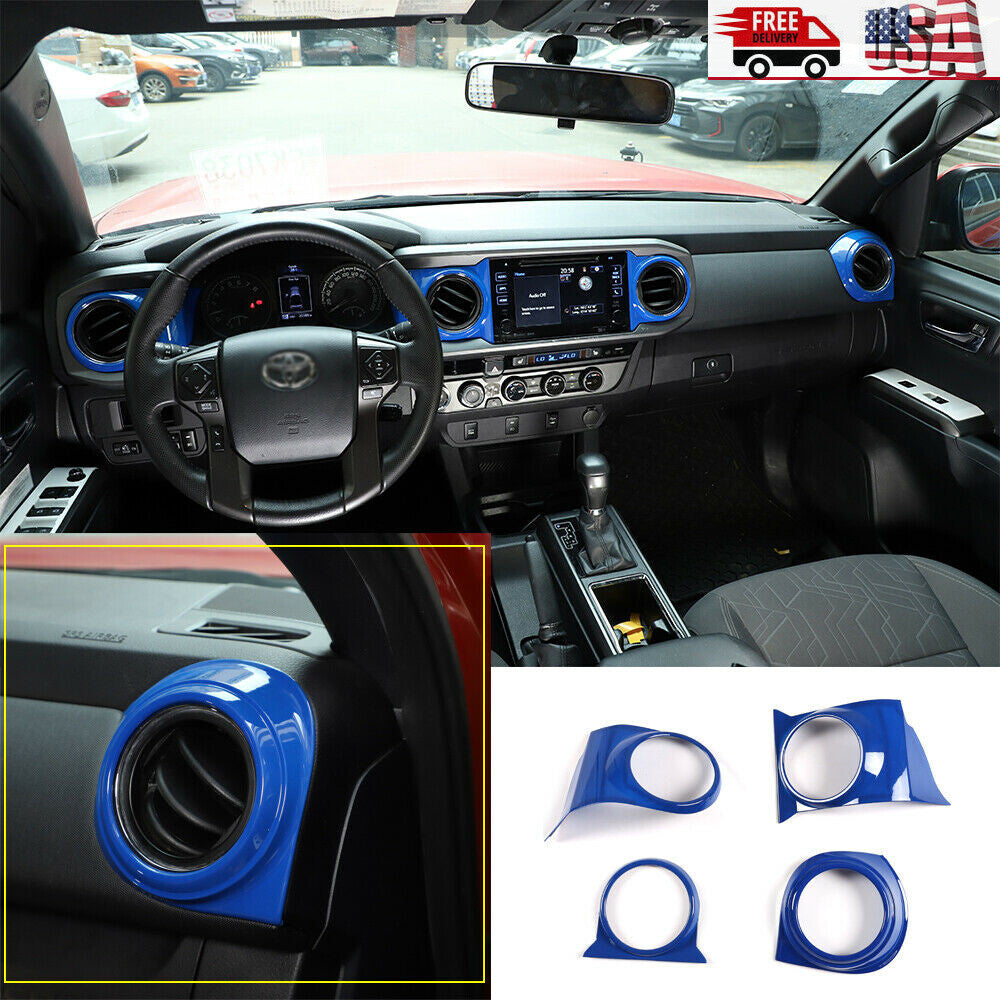 4-Piece Red Interior Door Panel Trim Covers for Toyota Tendera 2022-2023