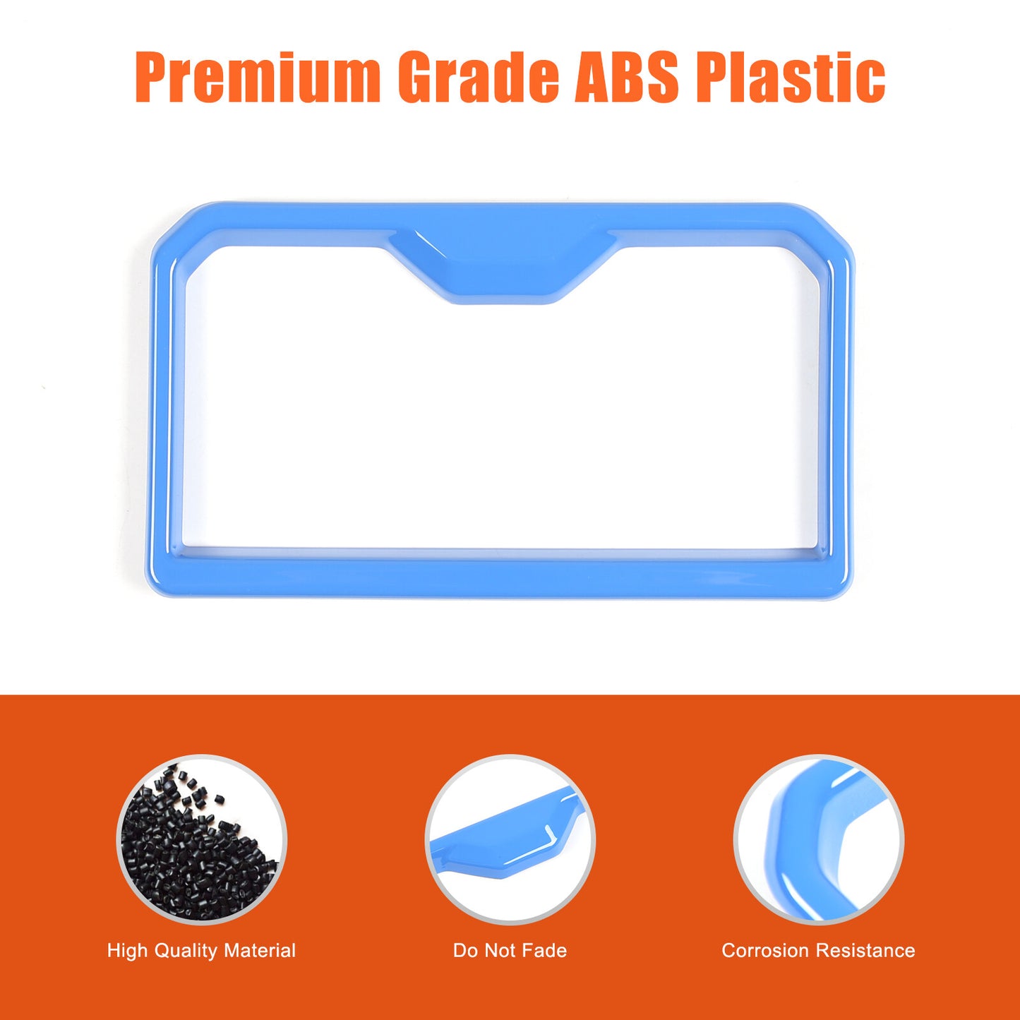 Blue car front cupholder cover trim for Tacoma 2024 - n