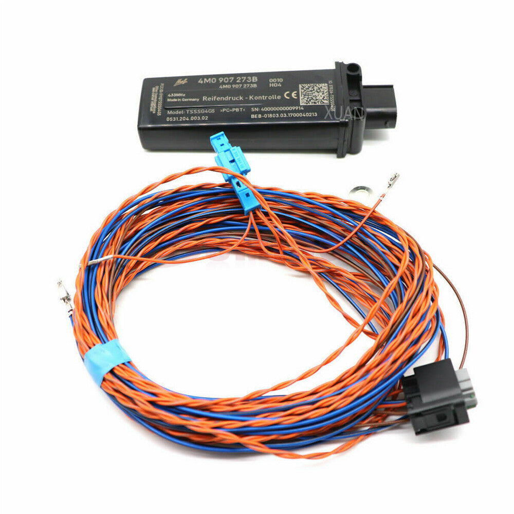 TPMS for AUDI RS3 RS4 RS5 for A6 A7 for A8 Q7 Q8 Tire Pressure Module 4M0907273B + Wire