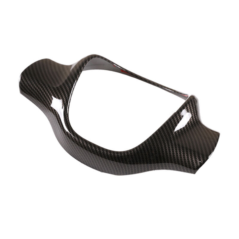 Carbon fiber steering wheel frame ABS protective cover trim for Smart Fortwo 2009 - 2015 - n