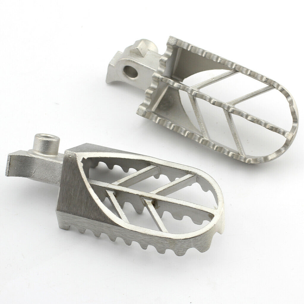 x2 Stainless Steel Foot Rest Pegs TW200 PW50 PW80 Pit Dirt Motor Bike CRF50