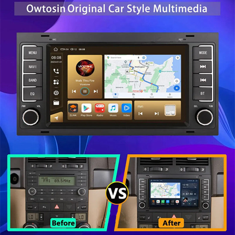 7inch Android 13 for VW Touareg Multivan 1 7L T5 Radio Multimedia GPS Navigation