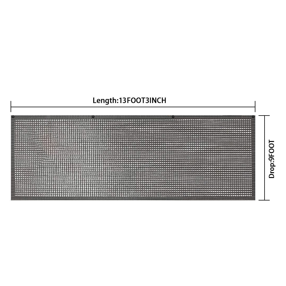 Black 90% RV Sunshade Privacy Screen 11'-21' Suitable for Camping Awnings n