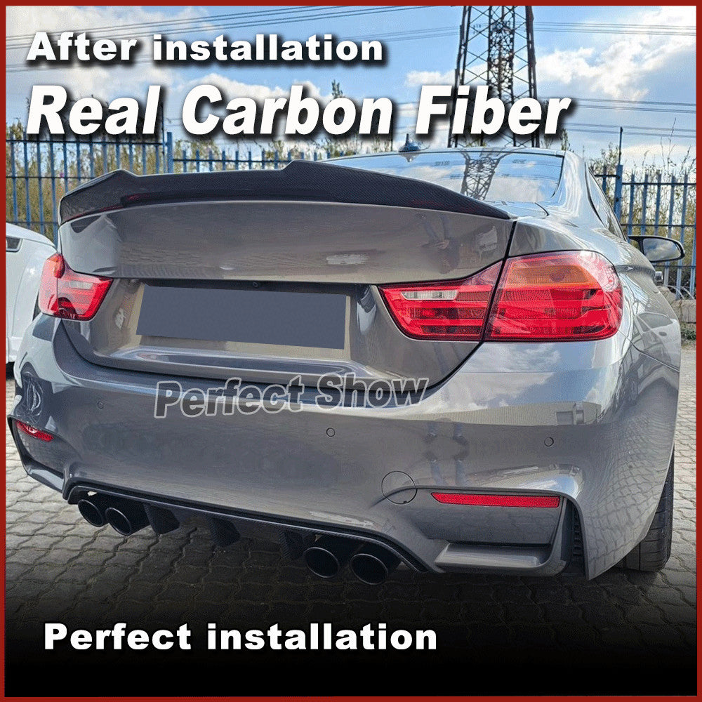 Fit for BMW F80 M3 F82 F83 M4 2014-19 REAL Carbon Rear Bumper Diffuser Lower Lip