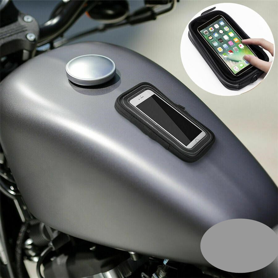 Motorcycle GPS Cell Phone Holder Waterproof Magnetic Fuel Tank Bag Pouch Case Q