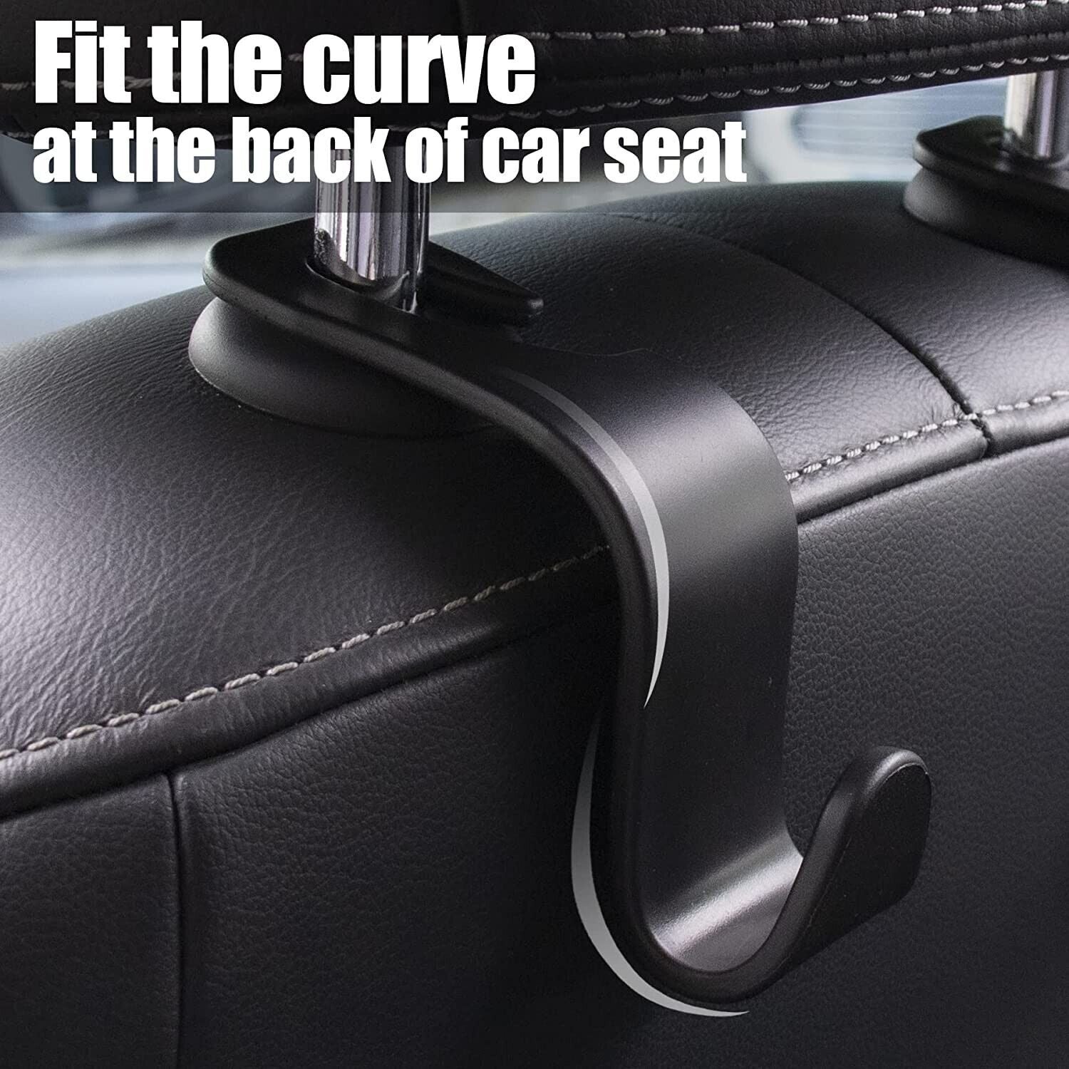2Pcs Car for Seat Headrest Hook Hanger Storage Organizer Universal for Handbag Purse