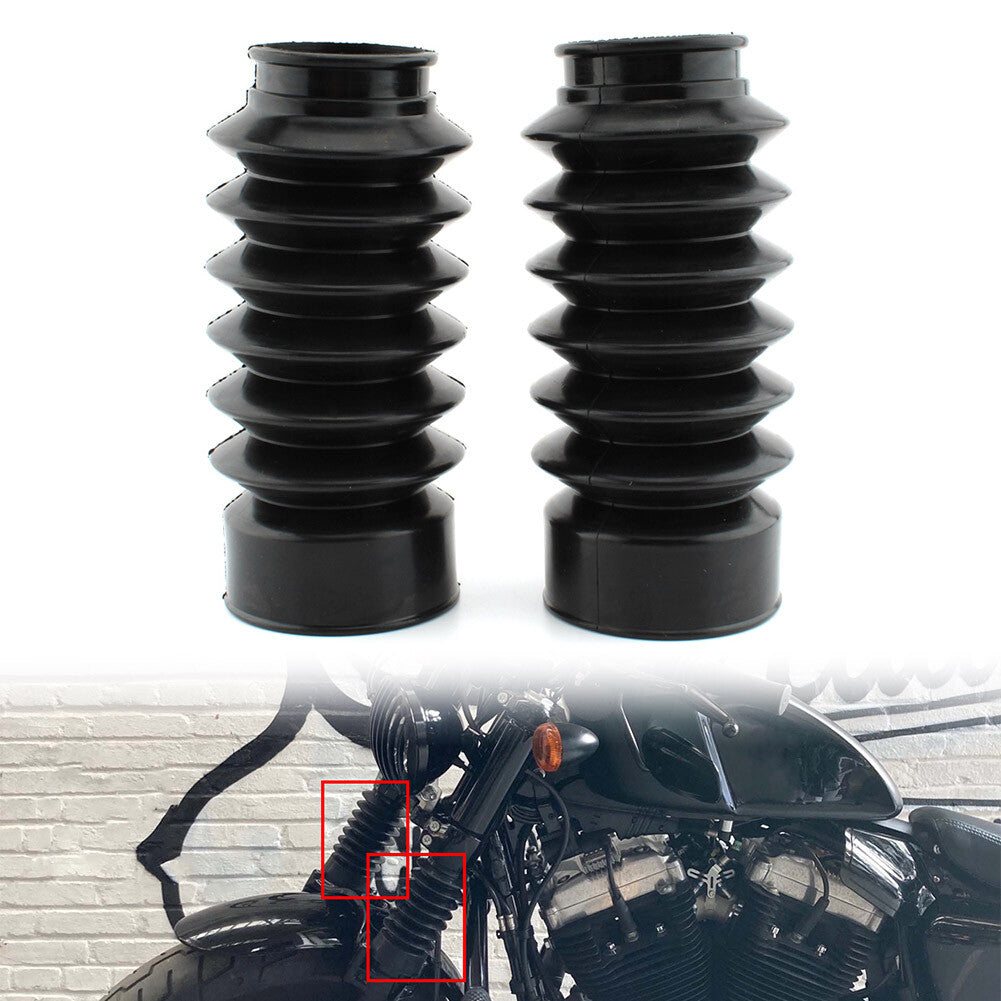 Shock Absorbers Cover Gaiters Front Fork Boot Tube Slider Fit for Harley X48 16-22