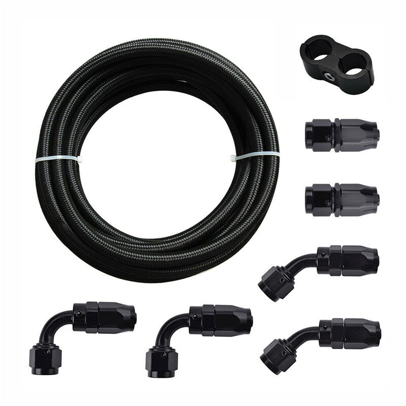 AN10 -10AN 3M Braided Fuel Line Hose with 10AN Hose Fitting Hose Separator Kit
