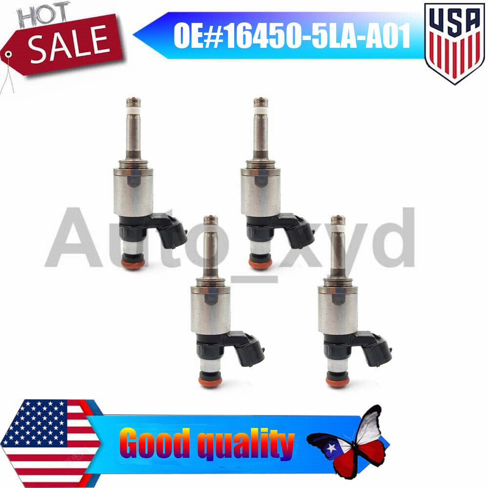 4X 16450-5LA-A01 Fuel Injector Replacement Part for Honda Accord CR-V and for Acura ILX 2.4L
