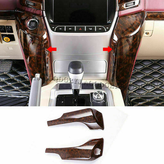 for Land Cruiser 16-21 Dark wood Start Button Center Pillar Moulding Cover Trim