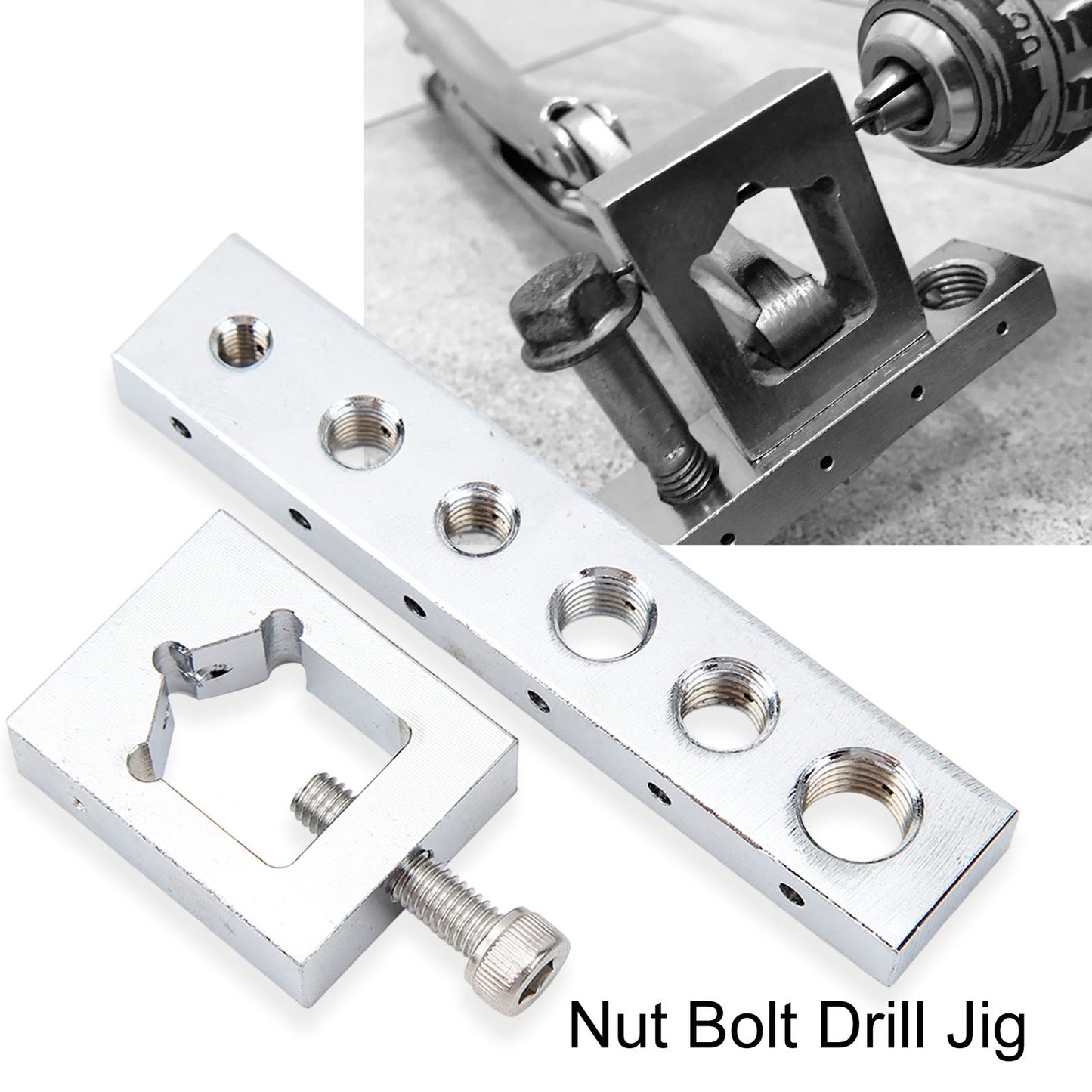 Wire Drill Nut Bolt Drill Jig Safety Wire Nut Jig Holder Kit High Hardness Q