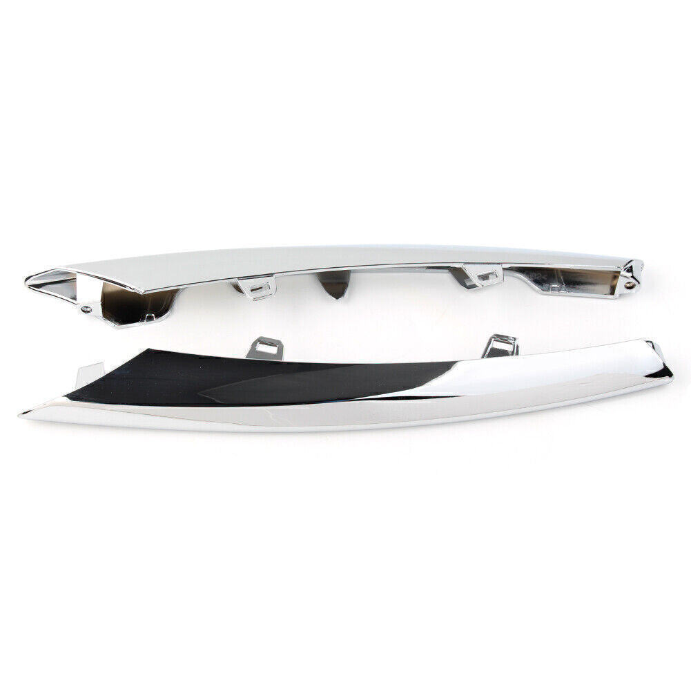 Pair Front Side Grille Chrome Molding Trim Left Right for JAGUAR XJ 2010-2015