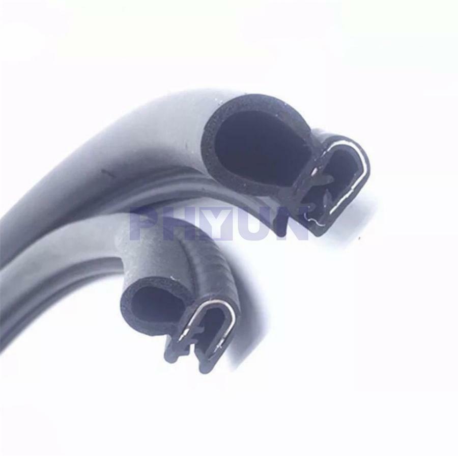 Universal 9.84Ft Black Rubber Car Door Seals Weatherstrip Body Mounted US Stock