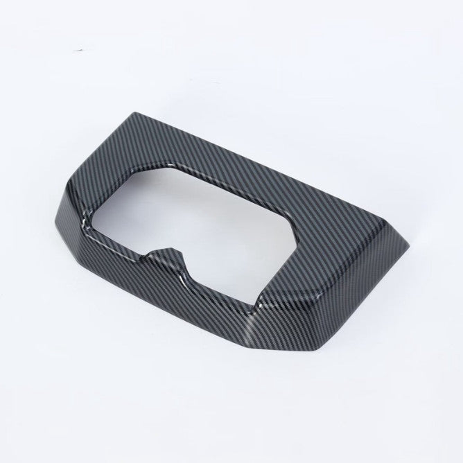 Carbon fiber Rear Water Cup Holder Trim frame 1pcs FOR Tundra 2022 2023 v