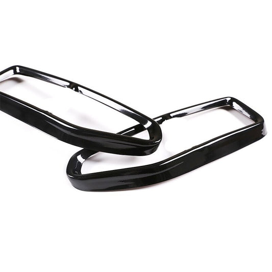 1 pair of black car exhaust muffler covers for BMW 7 Series G11 G12 2020 Q