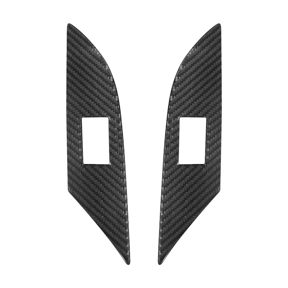 Red Carbon Fiber Interior Gear Shift Frame Cover Trim for Mazda CX-9 2010-2015 v