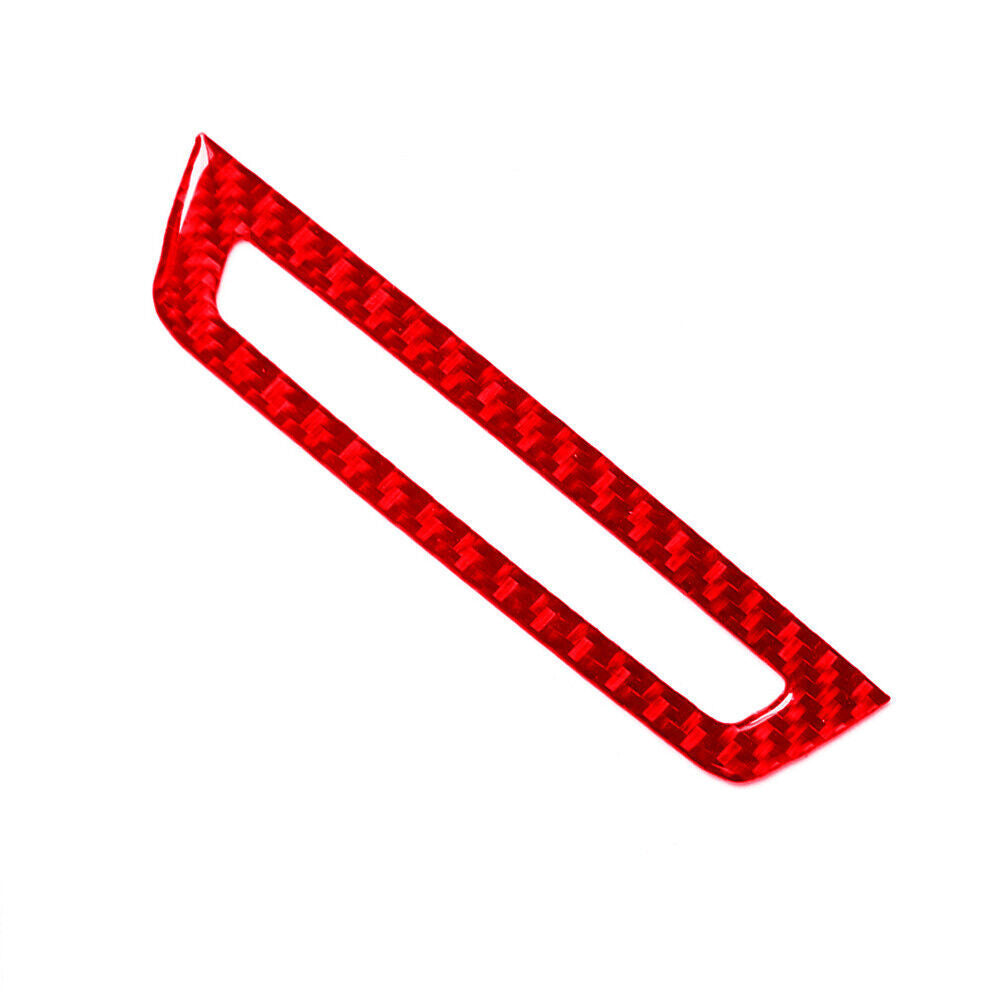 Red carbon fiber light control trim for BMW 6 Series F12 F13 2011-2018