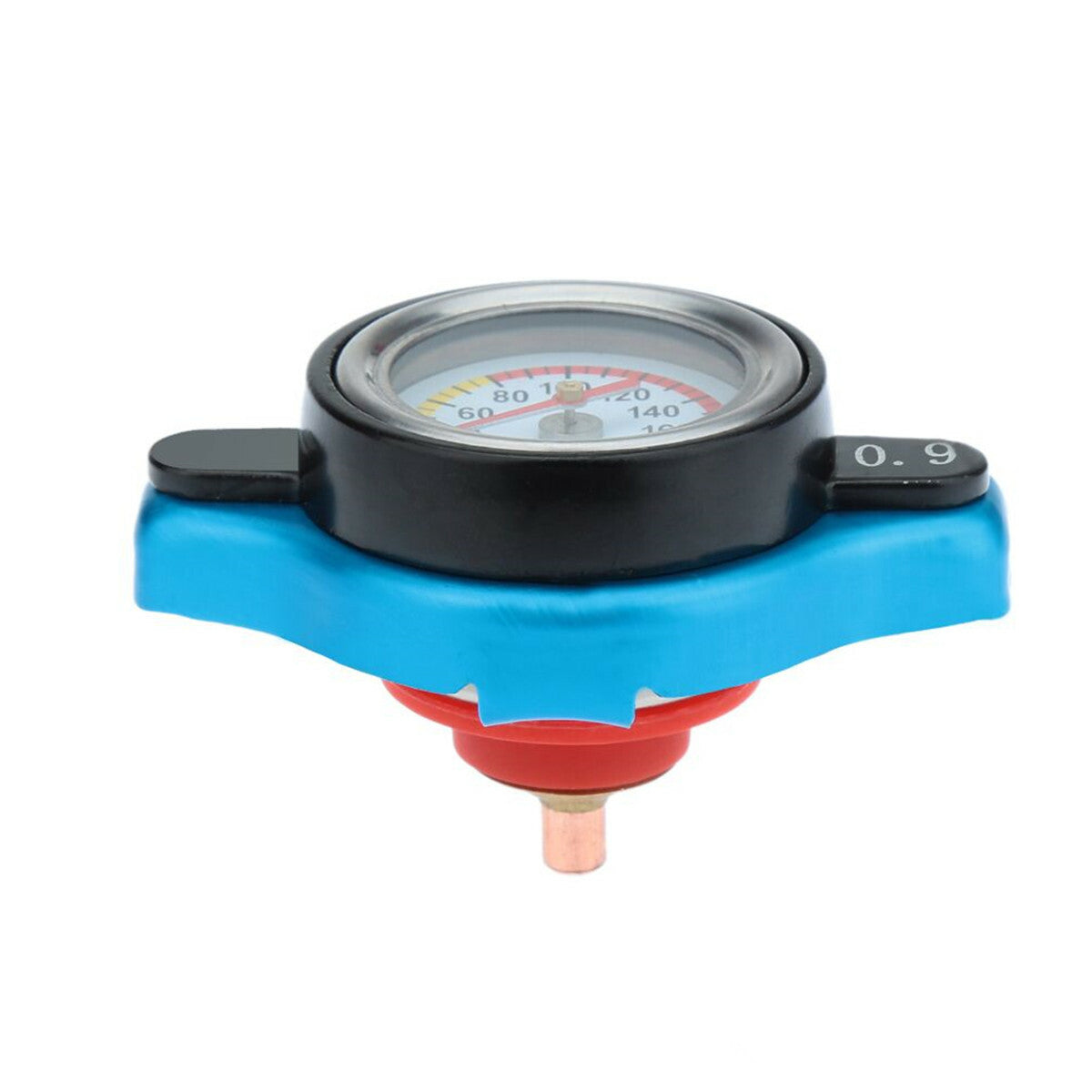 New Car Thermostatic Gauge Radiator Cap 0.9 Bar Small Head Water Temp Meter