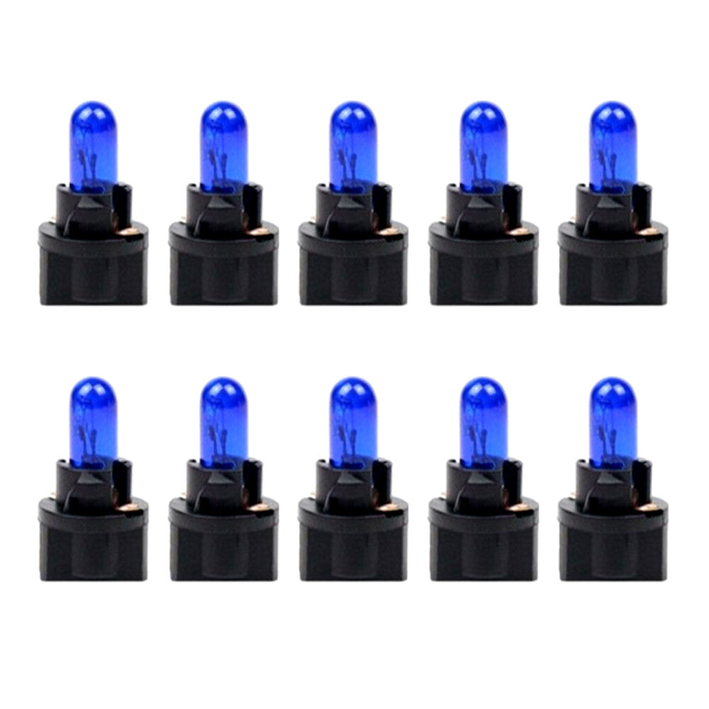 10 x T5 SMD Automotive LED Bulbs, Dashboard Instrument Interior Blue Accessories - n