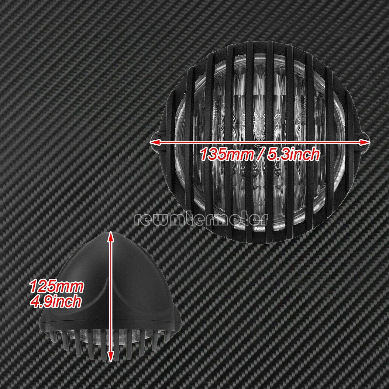 Front Motorcycle Headlight Grill Cover Fit for Harley Cafe Racer Chopper Bobber Q