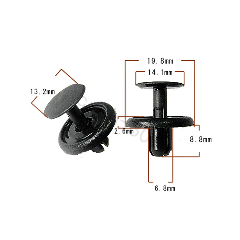 10 Pcs Car Mud Guard Wheel Arch Inner Wing Lining Trim Clips for Toyota Q