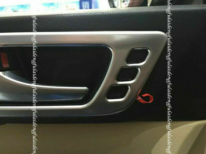 4Silver Inner Door Handle Bowl Frame Cover Trim for Toyota Highlander 2014-2019